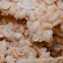 Close-up of a peanut coconut brittle