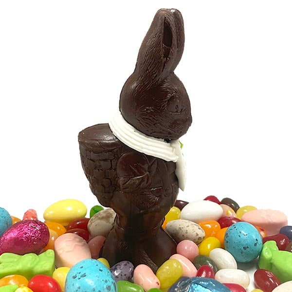 Small Solid Chocolate Easter Bunny (4 oz) | Parrot Confectionery ...