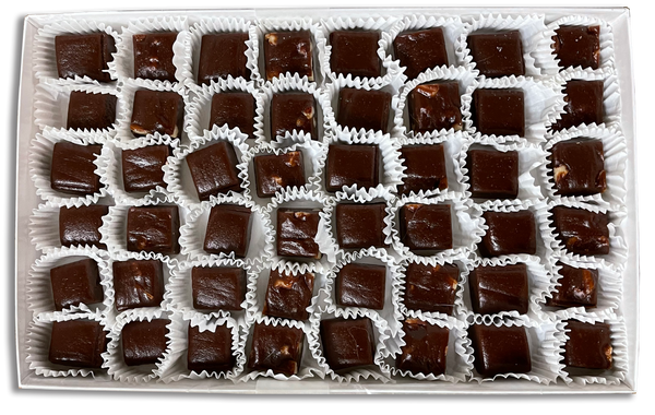 Dark Chocolate Caramels with Pecans